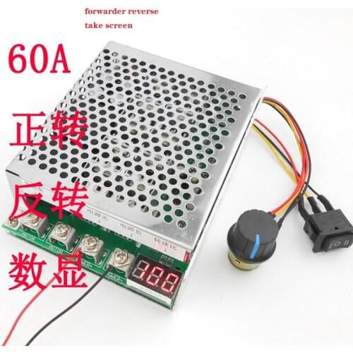 DC motor speed controller digital dial tachometer motor reverse switch 12V 24V 48V