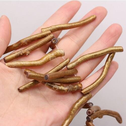 Wholesale Natural Dyed Gold Ribbed Coral Beads Handmade Crafts DIY Elegant Bracelet Necklace Jewelry Accessories Bead Making