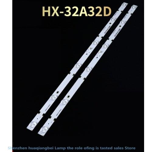 Original Amoy 32 inch TV hx-32a32d LED light strip zn-32b06g-2 6 lights 3V one set 2PCS