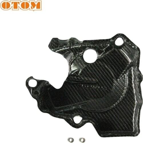 OTOM Motorcycle Ignition Cover-CI14 Carbon Fiber Motocross Engine Case Stator Magneto Protector Shell For HONDA CRF250R 10-17