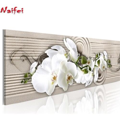 Full Square Diamond Embroidery White magnolia 5D DIY Diamond Paintings Cross Stitch Flower Full Diamond home Decorative