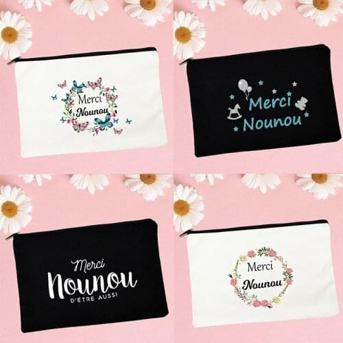 French Printing Portable Cosmetic Case Women Makeup Bags Travel Toiletries Organizer Female Wash Storage Pouch Purse Best Gifts