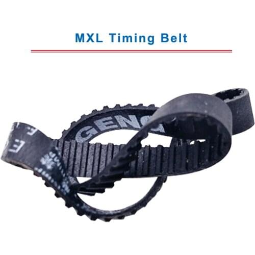2 pcs MXL Timing Belt model-92/93/93.6/94/95/96/97.6/98/99.2/100MXL Rubber Transmission Belt Width 6/10mm For MXL Timing Pulley