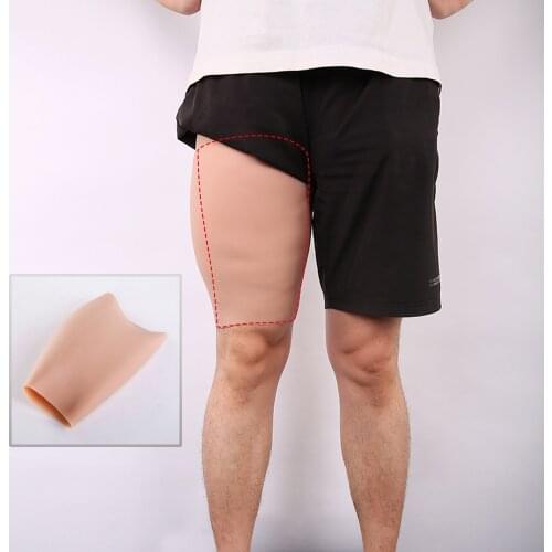 KnowU Silicone Full Buttocks And Crotch Set Cover The Wound Thigh Sleeve Strong Thighs Beautiful Leg Muscle Leg A Pair