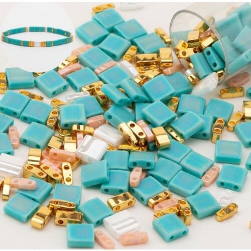 Taidian Glass Beads Japanese Miyuki TL HTL QTL MIX Different Sizes Muticolor DIY Women Boho Bracket Popular 5grams/bag