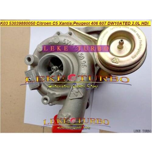 K03 24 53039880050 53039880024 53039700050 53039700024 Turbo Turbocharger For Citroen C5 For Peugeot 406 607 DW10ATED 2.0L HDi