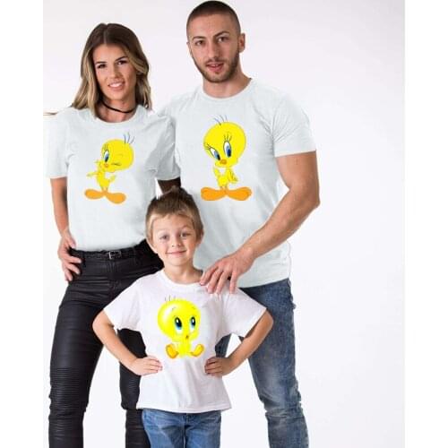 Tweety Bird T-Shirt Family Matching Clothes Mother and Daughter Clothes Tweety Bird Matching Outfits Christmas Clothes T-Shirt