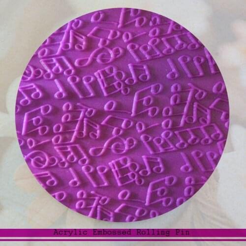 Unique Gift For Baking Non-Stick Fondant Cake Roller Cake Decorating Tools Textured Rolling Pin - Musical Note