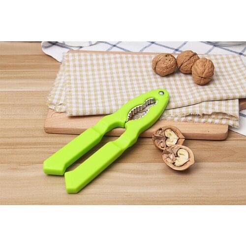 1PC Metal Nut Cracker Sheller Walnut Plier Walnut Opener Tool With Rubber Handle Kitchen Home Easy to Cracks Nut-shells KX 058