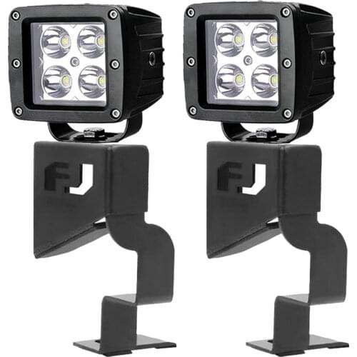 16W Led Spot Light Led Front Cowl Light wire Kit With Windshield Pillar Steel Mounting Brackets For Toyota Fj Cruiser 2007-2016