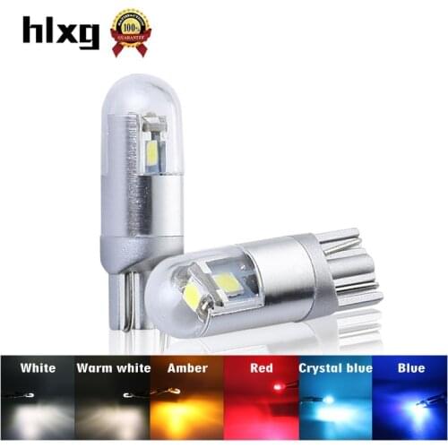 2x 12V 10W W5W LED T10 Led 3030 Car Lamps 168 194 Turn Signal Reading Lamp License Plate Light Trunk Lamp Clearance Light Red