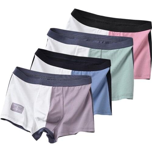 3Pcs Mens Sexy Panties Trend Boxershorts Men Print Cotton Soft Underpants Man Breathable MENS Boxers Trunks Short Homme NEW