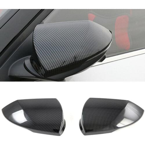 ABS Carbon Fiber Side Door Mirror Cover Trim For Hyundai Elantra Avante CN7 2021