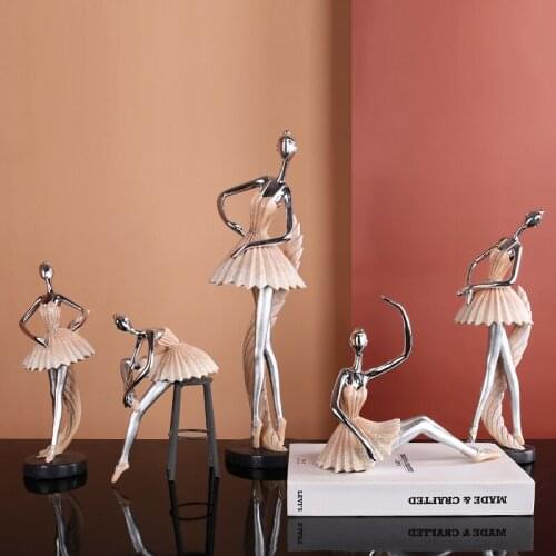 Abstract Art Resin Ballet Girl Decoration Character Figurine Crafts Home Decoration Living Room Wine Cabinet Place Birthday Gift