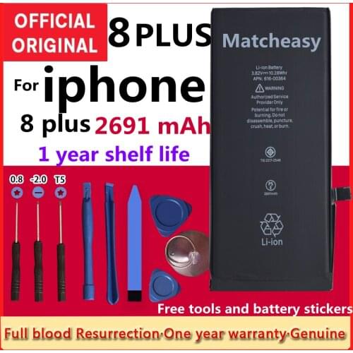 Battery for IPhone 6 6S 7 8 Plus 5S 5 5C X SE XR XS MAX 6Plus 7Plus 8Plus 4 4S Mobile Phone Bateria Replacement Free Tools