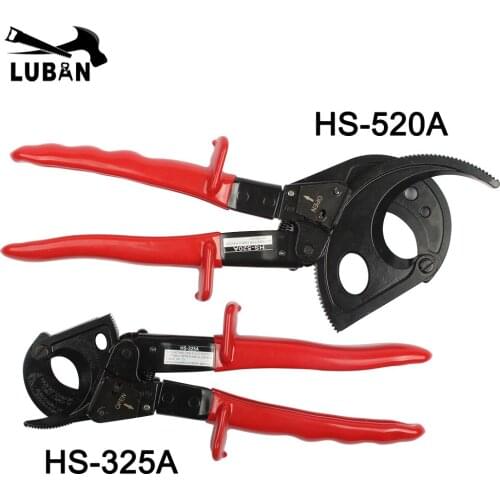 HS-520A 400mm2 Max Ratcheting ratchet cable cutter Germany design Wire Cutter Plier, not for cutting steel wire