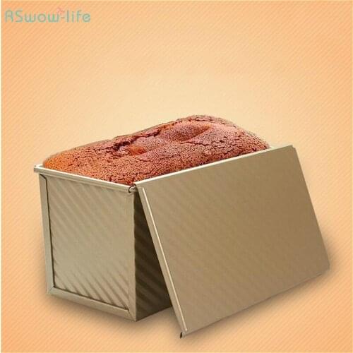 Baking Tool For Rectangular Golden Toast Bread Mold Oven Homemade Cake Kitchen Tools Baking Carbon Steel Rectangle Making Bread