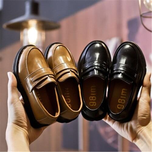 Baby Boy Shoes PU Leather Childrens Casual School Shoes Sneakers Soft Breathable Slip-on Sports Shoes For Girls Fashion Hot