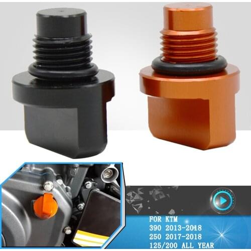 For 125 200 390 250 2013-2018 Motorcycle Engine Magnet Oil Drain Plug Modified Accessory Oil Filler Cap Du e390