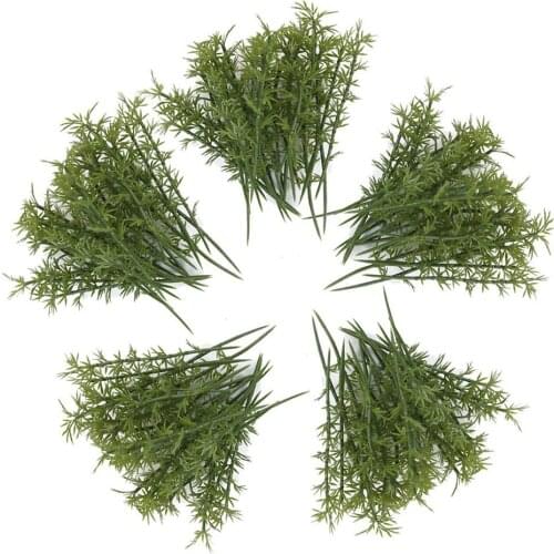 100pcs DIY Craft Plastic Model Artificial Bamboo Miniature Decoration Scenery Home Decor Model Trees Scale