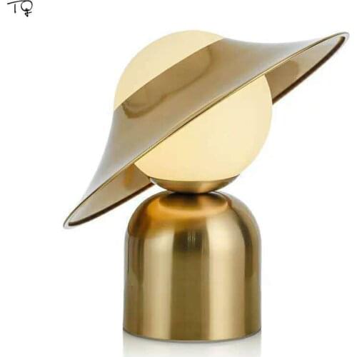 Nordic Cartoon Hat Table Lamps for Kids Room Post-Modern Individual Art Decor Led Desk Lights Living Room Bedroom Bedside Lamp