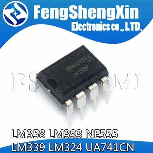 20pcs/lot New UA741 LM324 LM393 LM339 NE555 LM358 DIP LM358N LM324N LM339N LM393N NE555P UA741CN Amplifier Circuit