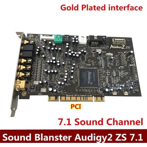 Original 7.1 Channel Song Sound Card Audigy2 ZS SB0350 PCI Innovative Sound Card support KX Free Shipping