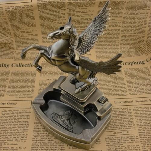 Soaring Horse Integrated Lighter and Ashtray Ash Tray Weed Briquets Et Accessoires Fumeurs Regalos Para Hombre Originales