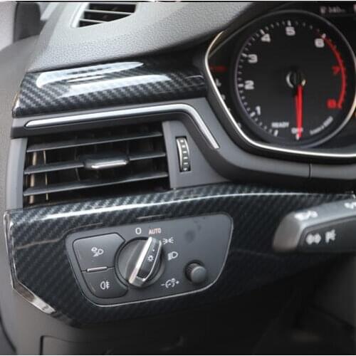 Carbon Fibre Gear Window Switch Door Handle Decorated Frame For Audi A5 2017 18 19 CAA220A