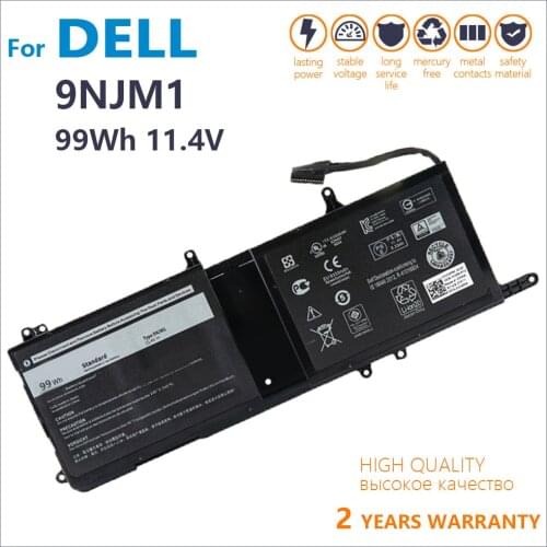 Genuine 11.4V 99WH 9NJM1 New Original Battery For Dell Alienware 15 R3 17 R4 Series Notebook 0546FF 0HF250 44T2R HF250 MG2YH