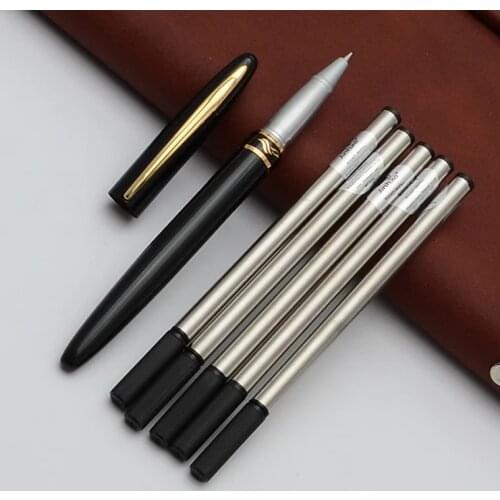 Baoer Luxury Beautifully Metal Shell Business Office School Supplies Ballpoint Pens for Writing Rollerball Pen Gift