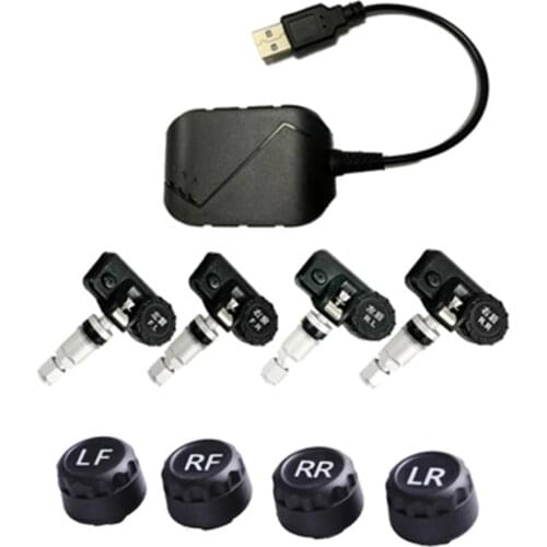 Android TPMS for Car Radio DVD Player Tire Pressure Monitoring System Spare Tyre Internal External Sensor USB TMPS