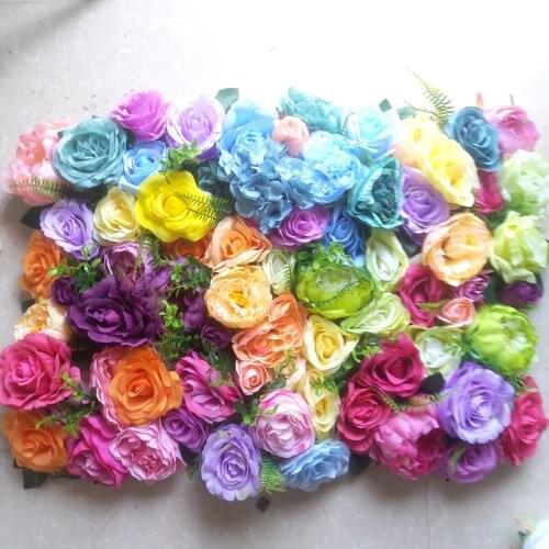 SPR colorful lovely Artificial wedding occasion flower wall background arrangement flowers decorations
