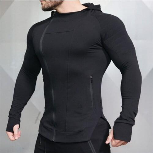 MMA Men Hoodies Gym Sport Running Training Fitness Bodybuilding Sweatshirt Outdoor Sportswear Male Hooded Jacket Tracksuit