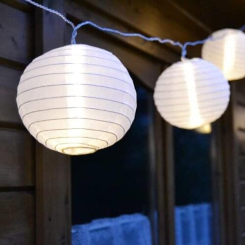 Outdoor Lantern Ball Solar Led String Fairy Light 10 20 LED Garden Patio Party Wedding Solar Globe Garland Festival Decoration