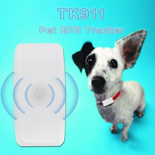 Portable Collar Gps Pets Tracker Anti-lost Free Web&APP Long Standby Time Chargeable Battery Waterproof Tracker TK911