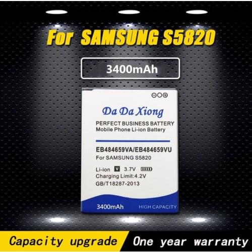 High quality 3400mAh Battery EB484659VA EB484659VU for Samsung Galaxy S5820 I8150 W689 S5690 I8350 S8600 M930 i110 R730 i677