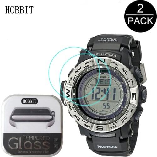 2PACK Protective Tempered Glass For Casio PRW-3510 Screen Protector Ultar Clear Explosion-proof For Casio PRW-5100 Premium Film