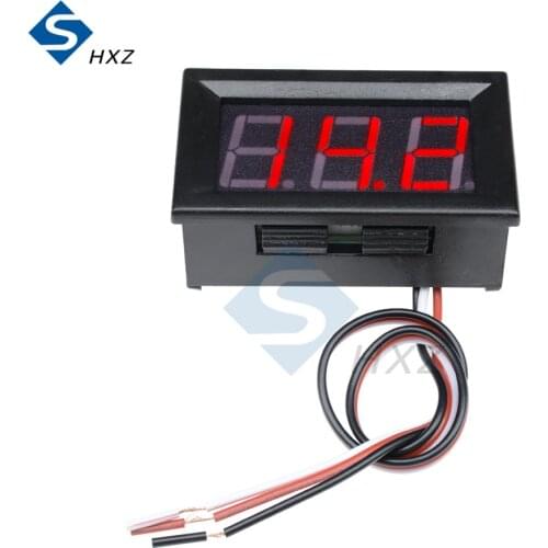0.56 Inch Mini Red LED Display Panel Voltage Meter Voltmeter Home Use Voltage 3 Three Digital 0-30V 3 Wires