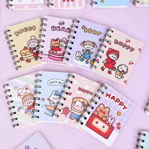 1pc Kawaii 80 Sheet Mini Pocket Diary Notebooks Agenda To Do list Notepads Planner Stationery Random Cover