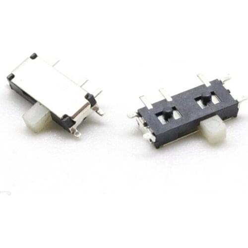 50pcs/lot Mini 7-Pin On/Off 1P2T SPDT MSK-12C02 SMD Toggle Slide Switch For MP3 MP4