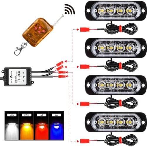 Car Truck Emergency Flasher Dash Strobe Warning Light Three Different Modes Of Strobe / Flicker