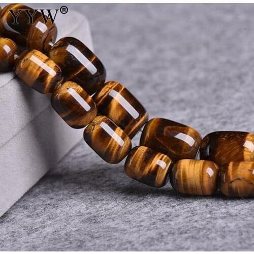 Natural Tiger Eye Beads Drum different size for choice Grade AAAAA Hole:Approx 1-2mm Sold Per Approx 15 Inch Strand