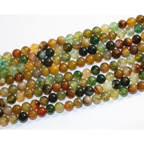 Best-selling multicolor natural stone agat carnelian onyx 6mm 8mm 10mm 12mm stone round loose beads making Jewelry A32