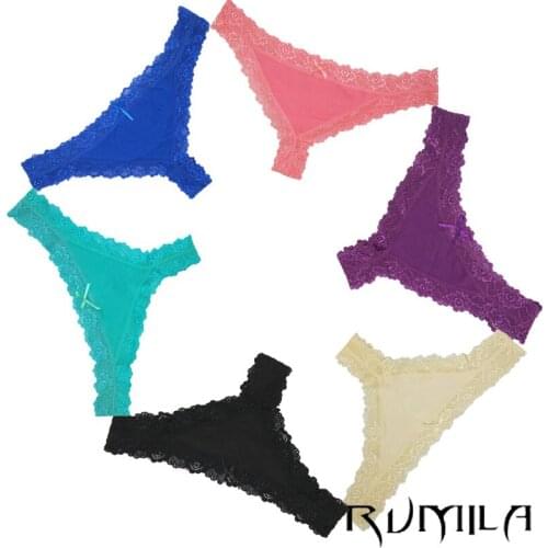 Cotton multi-color Sexy cozy comfortable Lace Briefs thongs women Underwear panties Lingerie for women 12pcs/lot 87232