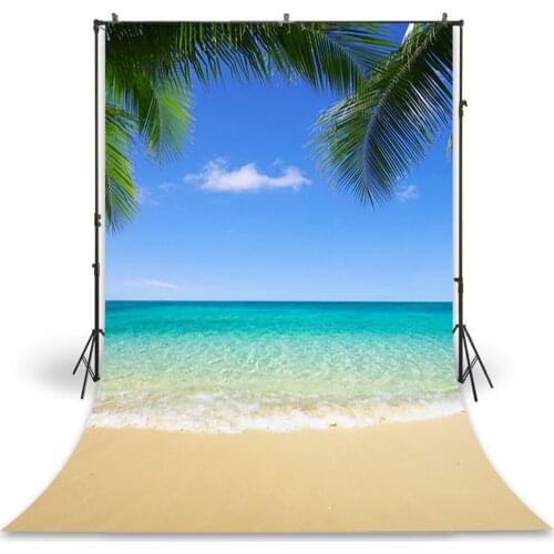 HUAYI Photography Backdrop Newborns Baby Child Photo Booth Background Seaside Beach Studio Birthday Photo Backdrop D-8538