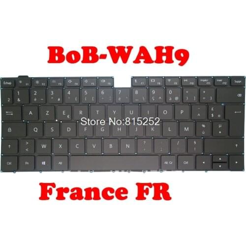 Laptop Keyboard For HUAWEI MateBook D BoB-WAH9 BoB-WAE9P Boh-WAQ9L Black France FR With Backlit