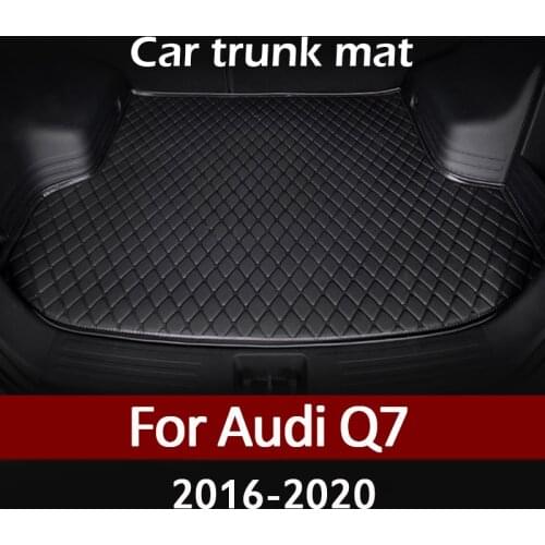 MIDOON Car trunk mat for Audi Q7 2016 2017 2018 2019 2020 cargo liner carpet interior accessories cover