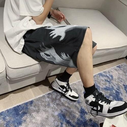 Summer casual loose straight shorts male 2021 Korean version of the trend of hip-hop street handsome all-match pants