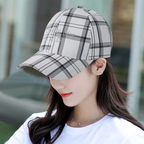Brand Fashion 2021 Womens Summer Beach Stripe Grid Golf Sun Visors Casual Outdoor Baseball Cap For Men бейсболка для мужчин 031